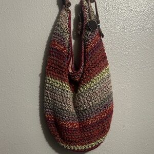 Well Loved Sakroots Multicolor Crochet Hobo Shoulder Bag